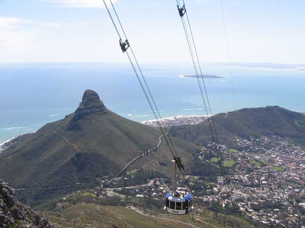 Lion's Head and Signal Hill from Table Mountain