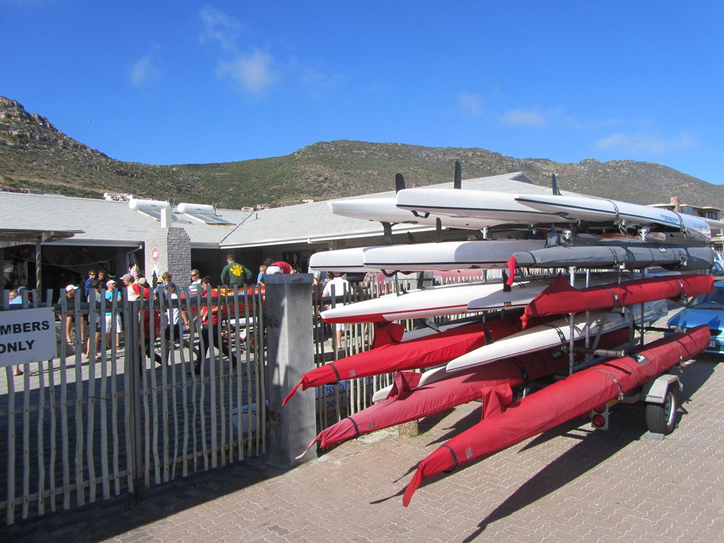 Activity at the Fish Hoek Lifesaving Club for the 2012 Peter Creese Lighthouse Race
